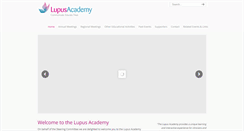 Desktop Screenshot of lupus-academy.org