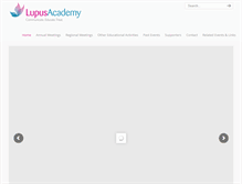 Tablet Screenshot of lupus-academy.org